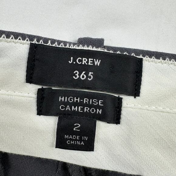 J. Crew Pants Women 2 Gray 365 High Rise Cameron Trouser Classic Solid Corpcore - Picture 4 of 12